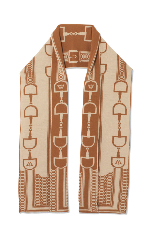 Snaffle Scarf Tan/Taupe