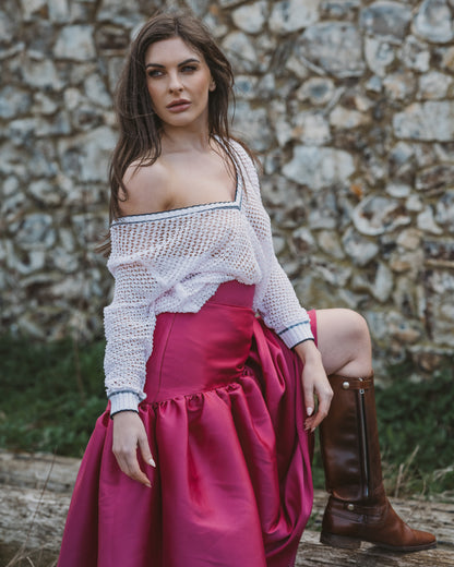 Nottingham Lace Pull Over Pink