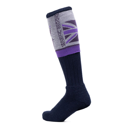 NEW IN: Union Jack Flag Personalised Boot Sock Purple
