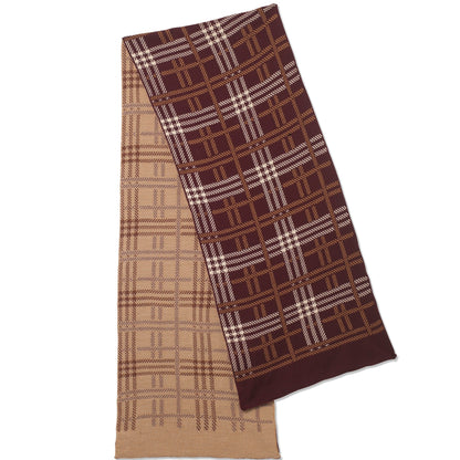 Highland Tartan Scarf Burgundy