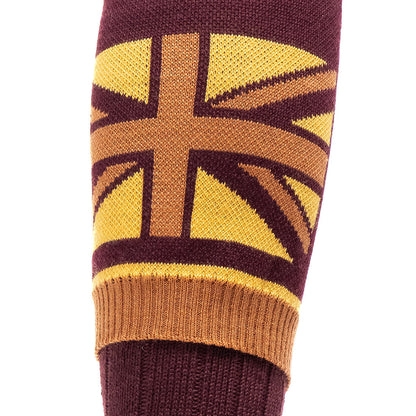 NEW IN: Union Jack Flag Personalised Boot Sock Plum
