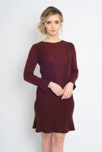 Load image into Gallery viewer, Fit and Flare Dress Burgundy