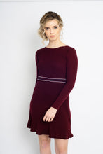 Load image into Gallery viewer, Twisted Knot Dress Burgundy