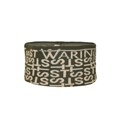 Personalised Patterned Headband Olive/Taupe