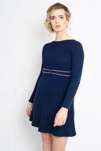 Load image into Gallery viewer, Twisted Knot Dress Navy