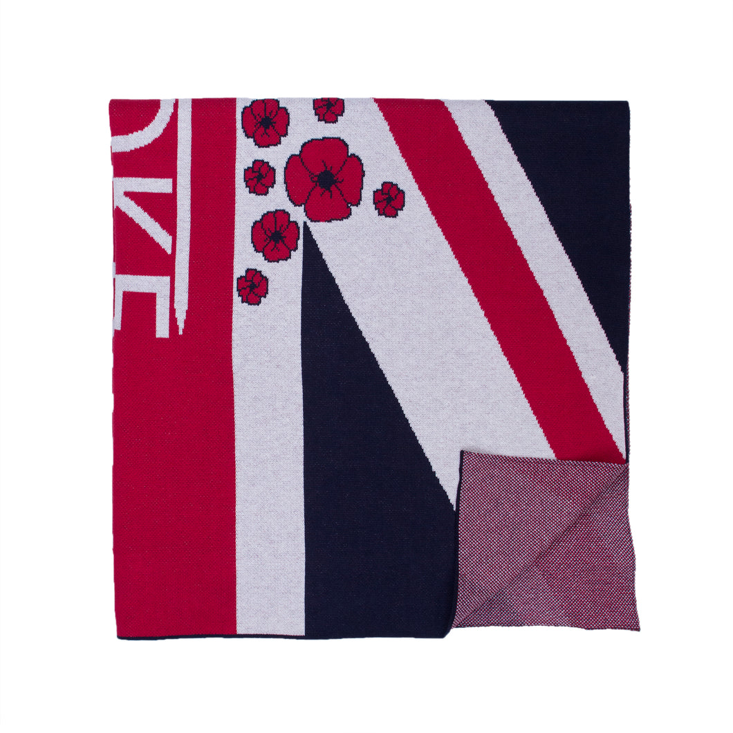 Poppy Union Jack Blanket