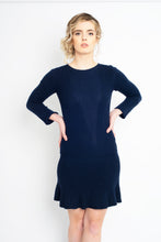 Load image into Gallery viewer, Fit and Flare Dress Navy